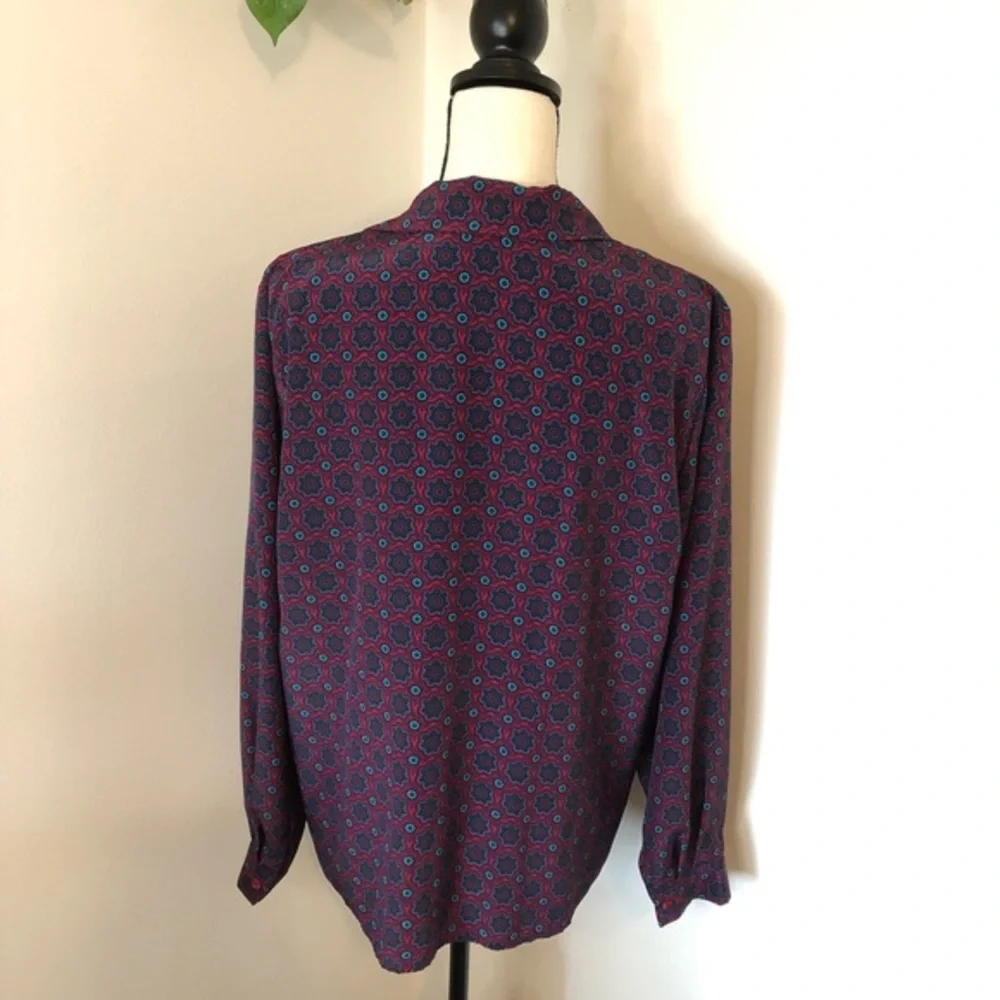 Vintage Haberdashery by Leslie Fay Floral Blouse - Picture 2 of 10